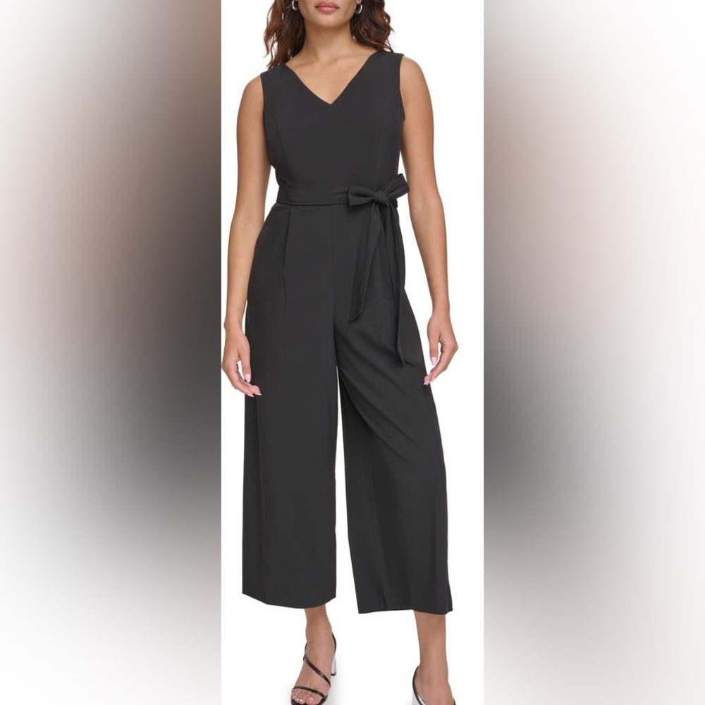 Commuter V-Neck Cropped Jumpsuit